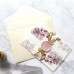 Invitation Card with Wax Seal Wedding Card with Vellum Paper Cover Customized Decoration